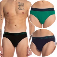 Majtki męskie - Slipy Męskie 3 PARY majtki bawełniane LAMA - XL - miniaturka - grafika 1