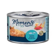 Mokra karma dla kotów - MOMENTS Adult Tuńczyk z krewetkami 12x140 g - miniaturka - grafika 1