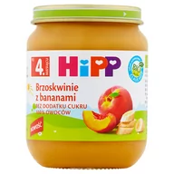 Desery dla dzieci - Hipp BIO Brzoskwinie z bananami po 4 miesiącu 125 g - miniaturka - grafika 1