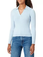 Kurtki damskie - ONLY Kurtka damska ONLNIMONE LS Life Polo KNT NOOS pulower, niebieski kaszmirowy, 3XL - miniaturka - grafika 1