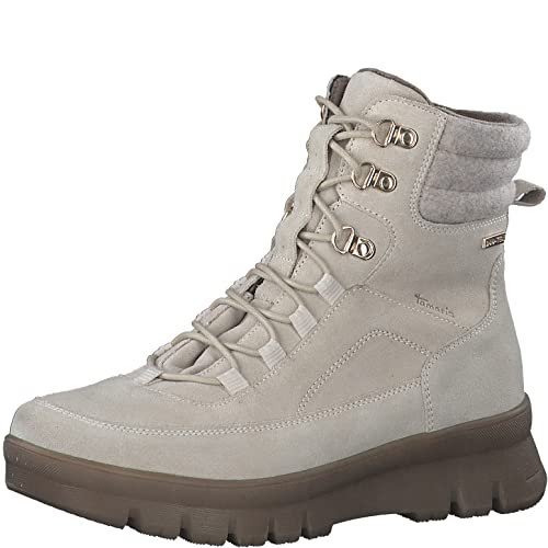 Tamaris Comfort Buty Damskie Sztyblety 8-86214-29-411, kość słoniowa, 42 EU Weit