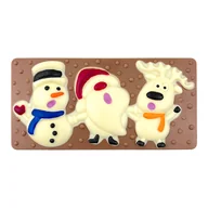 Czekolada - Świąteczna czekolada ręcznie zdobiona I (95g) - miniaturka - grafika 1