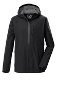 Kurtki męskie - killtec Męska kurtka funkcyjna/kurtka outdoorowa z kapturem, pakowalna KOS 56 MN JCKT, czarna, 3XL, 43937-000 - miniaturka - grafika 1