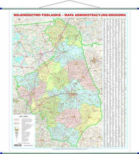 Województwo podlaskie mapa ścienna, 1:200 000 EkoGraf - Atlasy i mapy - miniaturka - grafika 1