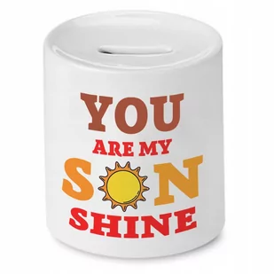 SKARBONKA DLA SYNA YOU ARE MY SON SHINE PREZENT z Nadrukiem ze Zdjęciem - Skarbonki - miniaturka - grafika 1