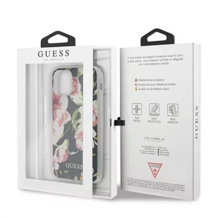 Guess Flower Shiny Collection N3 Etui iPhone 11 Pro Max Navy 10_17058 - Etui i futerały do telefonów - miniaturka - grafika 2