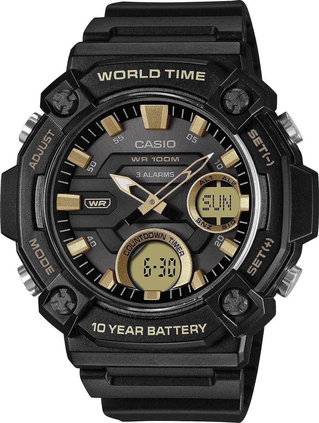 Zegarek Casio Zegarek męski Casio AEQ-120W-9AVEF - 10BAR