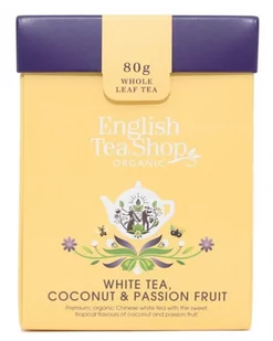 ENGLISH TEA SHOP Biała herbata English Tea Shop White Tea Coconut Passion Fruit 80g 59929 - Herbata - miniaturka - grafika 1