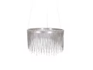 Lampy sufitowe - Fontanna SILVER Avenue żyrandol srebrne łańcuszki Ø60cm 11909 - miniaturka - grafika 1