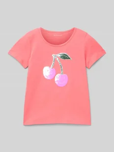 T-shirt o kroju regular fit z czystej bawełny - Koszulki dla dziewczynek - miniaturka - grafika 1