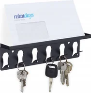 Wieszaki i stojaki - Wieszak na klucze Relaxdays czarny - miniaturka - grafika 1