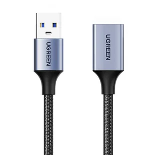 Ugreen Przedłużacz USB 3.0, męski USB do żeński USB, 2m czarny - Kable USB - miniaturka - grafika 1