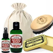 Zestawy kosmetyków męskich - Zestaw Brodacza Dr K Soap - Olejek, szampon, balsam oraz kartacz do brody - miniaturka - grafika 1