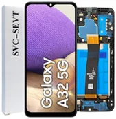 Części serwisowe do telefonów - ORYGINAŁ WYŚWIETLACZ LCD SZYBKA DOTYK DO SAMSUNG GALAXY A32 5G RAMKA - miniaturka - grafika 1