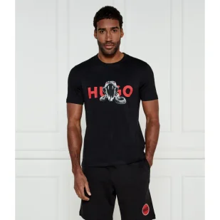 HUGO T-shirt Deyladec Regular Fit - Koszulki męskie - miniaturka - grafika 1