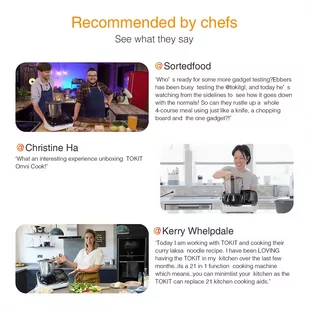 TOKIT Omni Cook 1700W 2.2L Automatic Cooking Robot, Household Smart Chef Machine, 21 Functions, Lampblack Free - EU Plug - Multicookery - miniaturka - grafika 7