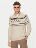 Swetry męskie - Guess Sweter M4PR59 Z3LQ0 Beżowy Regular Fit - miniaturka - grafika 1