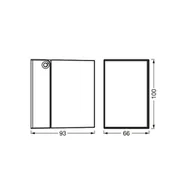 Lampy ogrodowe - OSRAM Kinkiet zewnętrzny ENDURA CLASSIC CUBE, możliwość ściemniania, czarny, aluminium, nowoczesny - miniaturka - grafika 1