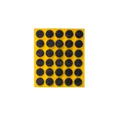 Zawiasy, okucia i inne akcesoria - Podkładka filcowa samoprzylepna czarna Ø15 30 sztuk ANDPOL - miniaturka - grafika 1