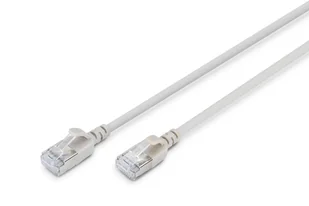 Digitus Kabel krosowy CAT 6A F-FTP Slim, 10 m, szary - Kable miedziane - miniaturka - grafika 1