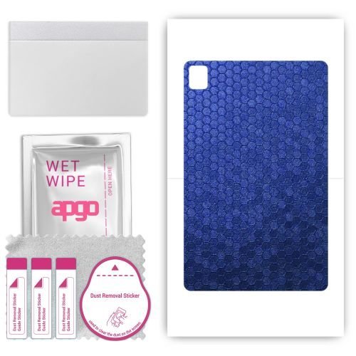 folia naklejka skórka strukturalna na TYŁ do Nokia T21 - Plaster Miodu Niebieski - apgo SKINS