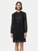 Sukienki - Pieces Sukienka koktajlowa Olline 17151584 Czarny Regular Fit - miniaturka - grafika 1