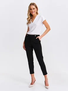 Spodnie damskie czarne - SSP4430CA spodnie 7/8 - TOP SECRET - Odzieżowy sklep internetowy TOP SECRET - Spodnie damskie - miniaturka - grafika 1