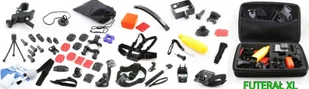 Xrec NAJWIĘKSZY Zestaw XXL do GoPro HERO 7 6 5 4 3+ + 3 2 1 / SJCAM S4000 SJ5000 SJ6000 / WSZYSTKO - Akcesoria do kamer sportowych - miniaturka - grafika 1