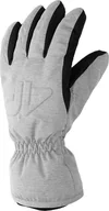 Rękawice narciarskie - 4f Rękawice narciarskie damskie 4F FNK F099 zimny jasny szary melanż 4FAW23AFGLF099 27M XL - miniaturka - grafika 1