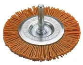 Materiały ścierne - Wolfcraft Szczotka tarczowa nylonowa 100 mm Drut nylonowy trzonka 1/4" 6 3 mm) 1502000 1 szt - miniaturka - grafika 1