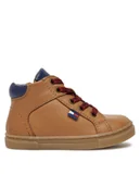 Buty dla chłopców - Tommy Hilfiger Trzewiki T1X9-33623-0092 Brązowy - miniaturka - grafika 1