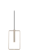 Lampy sufitowe - Lampa wisząca Faro 1 Złoty 0545 - Amplex - miniaturka - grafika 1