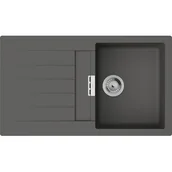 Zlewozmywaki - HANSGROHE Zlewozmywak jednokomorowy z ociekaczem S52 S520-F345 43356290 Kamienna szarość 86x50 - miniaturka - grafika 1