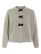 Swetry damskie - Vila Kardigan "Vibrianna" w kolorze szarym - miniaturka - grafika 1