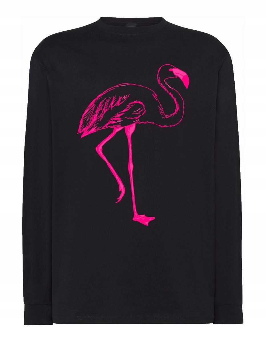 Longsleeve męski nadruk Różowy FLAMING r.4XL