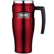 Kubki termiczne - Thermos Wodoszczelny termokubek z uchwytem red 160031 - miniaturka - grafika 1