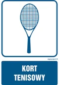 Systemy ekspozycyjne i znaki informacyjne - RD002 KORTY TENISOWE, FN - FOLIA SAMOPRZYLEPNA; (500X750MM) - miniaturka - grafika 1