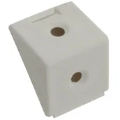 Zawiasy, okucia i inne akcesoria - Złącze kątowe pojedyncze białe 12 szt. - miniaturka - grafika 1