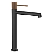 Baterie umywalkowe - Sapho Solaris bateria umywalkowa wysoka czarny mat WD006PG - miniaturka - grafika 1