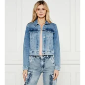 Kurtki damskie - GUESS Jeansowa kurtka DELYA | Regular Fit - miniaturka - grafika 1
