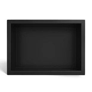 Balneo półka wnękowa WALL-BOX ONE BLACK 300x200x100 - Akcesoria łazienkowe - miniaturka - grafika 1