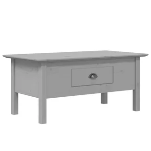 vidaXL Stolik kawowy BODO szary 100x55x46 cm lite drewno sosnowe - Ławy i stoliki kawowe - miniaturka - grafika 1