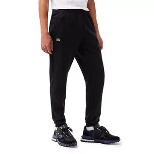 Spodnie sportowe męskie - Spodnie Lacoste Mesh Panels Tracksuit XH9559-C31 - czarne - grafika 1