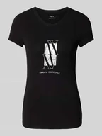 Koszulki i topy damskie - T-shirt z nadrukiem z logo - miniaturka - grafika 1