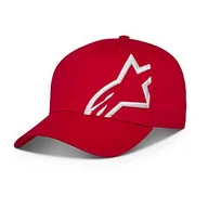 Czapki damskie - Alpinestars Męska czapka baseballowa Corp Snap 2 czerwony-biały Rozmiar uniwersalny - miniaturka - grafika 1