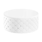 Meble kosmetyczne - GLAMOUR Pufo-stolik Rodzaj obicia: Skaj Basic - miniaturka - grafika 1