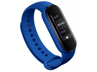 Akcesoria do smartwatchy - Pasek gumowy soft Alogy do Xiaomi Mi Band 5 Granatowy + 5x Folia Alogy - miniaturka - grafika 1