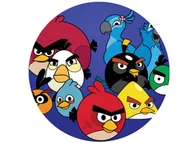 Ciasta i półprodukty do ciast - Dekoracyjny opłatek tortowy Angry Birds - 20 cm - miniaturka - grafika 1