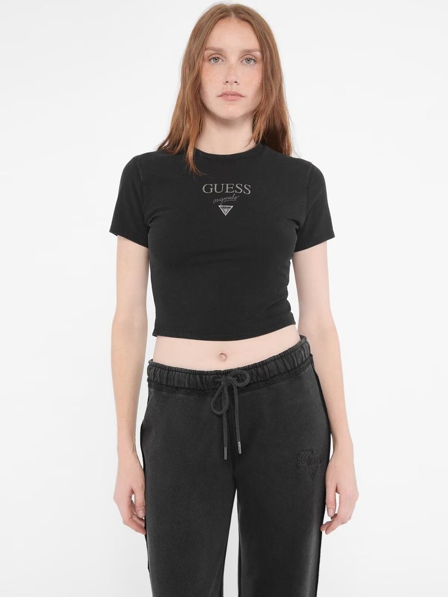 t-shirt donna guess w4bi05 j1314 go vintage baker jtmu jet black