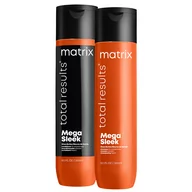 Zestawy kosmetyków damskich - Matrix Mega Sleek, zestaw wygładzający włosy, szampon + odżywka - miniaturka - grafika 1